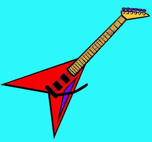 Dibujo Guitarra eléctrica II pintado por JayJay02