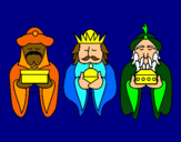 Dibujo Los Reyes Magos 4 pintado por cangrejito