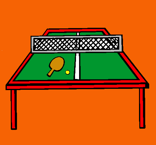 Dibujo Tenis de mesa pintado por molita