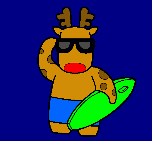 Ciervo surfer