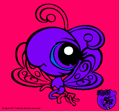 Dibujo Mariposa Littlest Pet Shop pintado por ABRIL-CVD