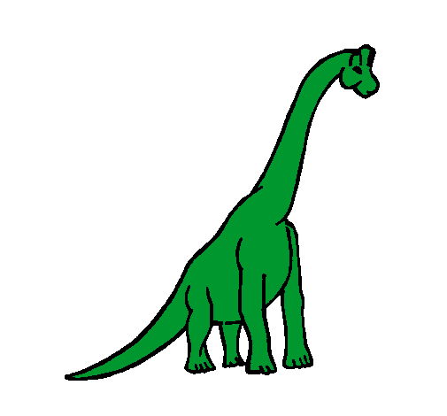 Dibujo Braquiosaurio pintado por carlalucia