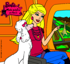 Dibujo Barbie llega a París pintado por Estherap