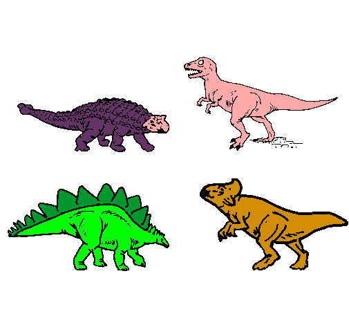 Dibujo Dinosaurios de tierra pintado por nellyabi
