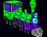 Dibujo Tren pintado por DANIR
