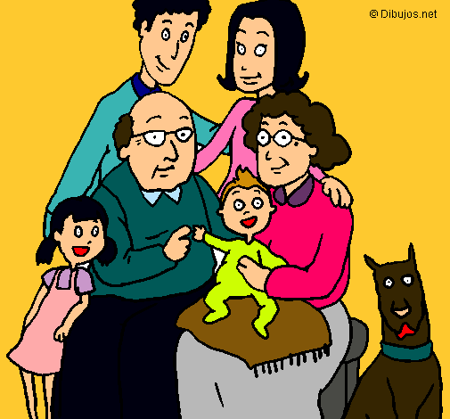 Dibujo Familia pintado por luzmar