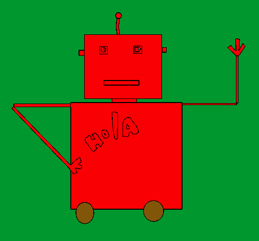 Dibujo Robot 4 pintado por MaxiZat