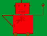 Dibujo Robot 4 pintado por MaxiZat