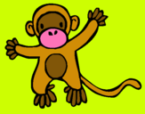 Dibujo Mono pintado por abee