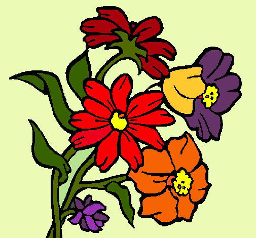 Dibujo Flores pintado por subi3