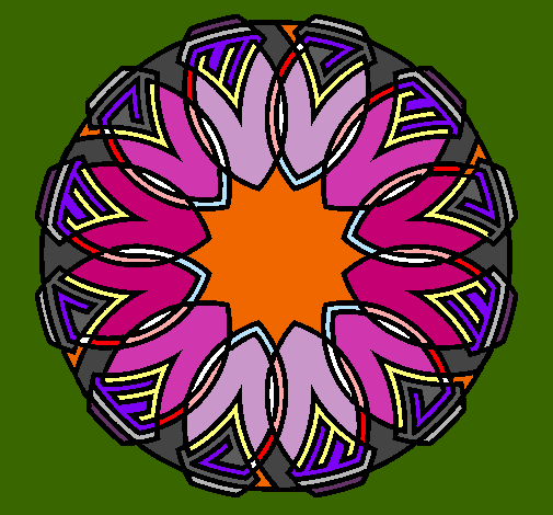 Dibujo Mandala 37 pintado por kamilopied