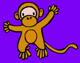 Dibujo Mono pintado por sofifux
