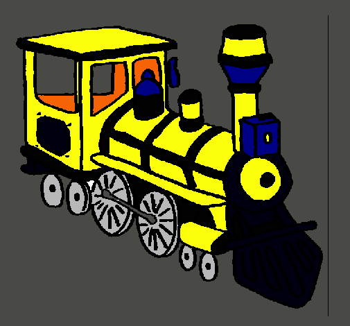 Dibujo Tren pintado por ddd3