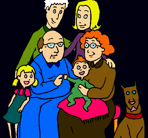 Dibujo Familia pintado por perlaslg