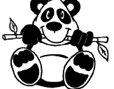 Dibujo Oso panda pintado por ai9zlet
