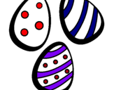 Dibujo Huevos de pascua IV pintado por labodaesta