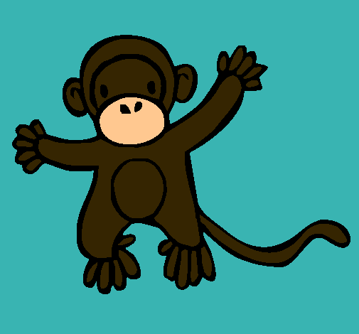 Dibujo Mono pintado por labodaesta