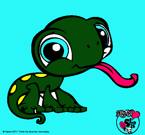 Dibujo Lagarto Littlest Pet Shop pintado por Samyalamoda