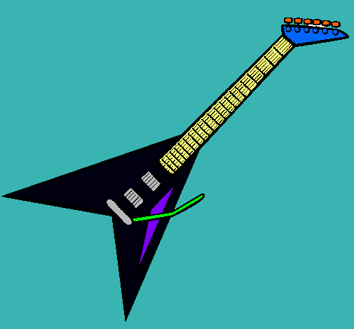 Dibujo Guitarra eléctrica II pintado por ulises5