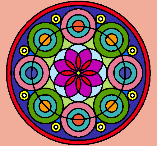 Dibujo Mandala 35 pintado por kamilopied