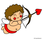 Dibujo Cupido pintado por jkl2