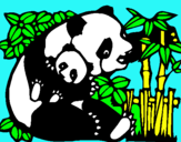 Dibujo Mama panda pintado por VICTORRRR299