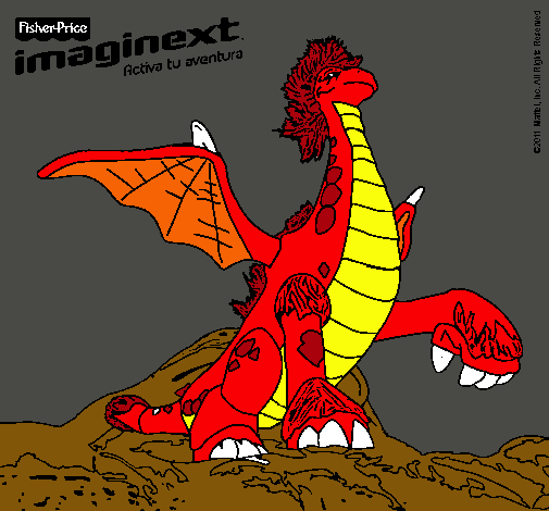 Dibujo Imaginext 9 pintado por nachin