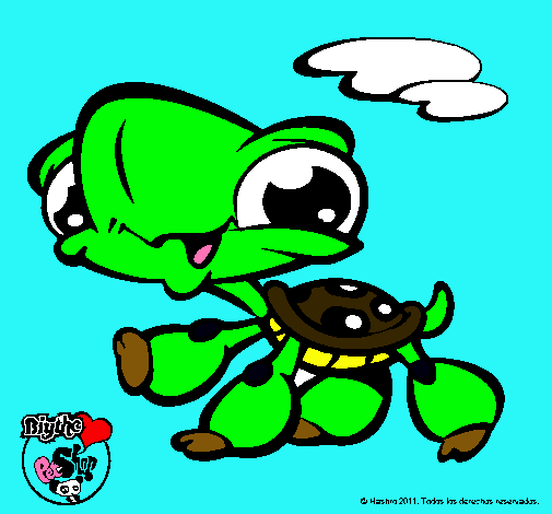 Dibujo Tortuga Littlest Pet Shop pintado por dragomir