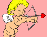 Dibujo Cupido apuntando con la flecha pintado por MADELINYMACH