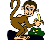 Dibujo Mono pintado por bolka