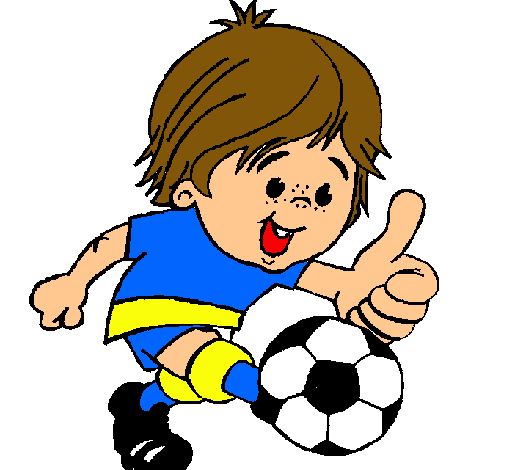 Dibujo Chico jugando a fútbol pintado por KYRIOS 