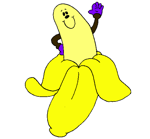 Dibujo Banana pintado por faby