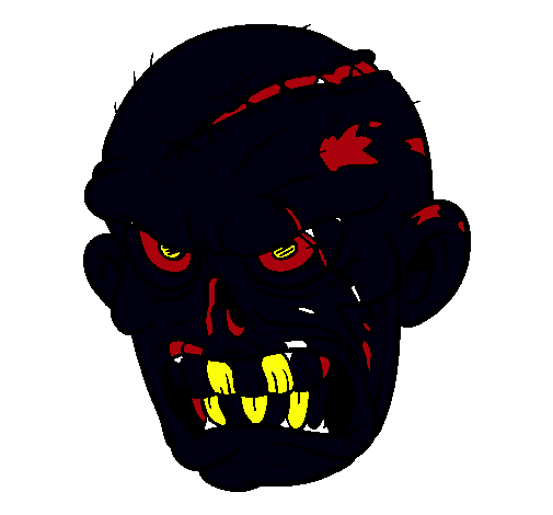 Dibujo Zombie pintado por guano