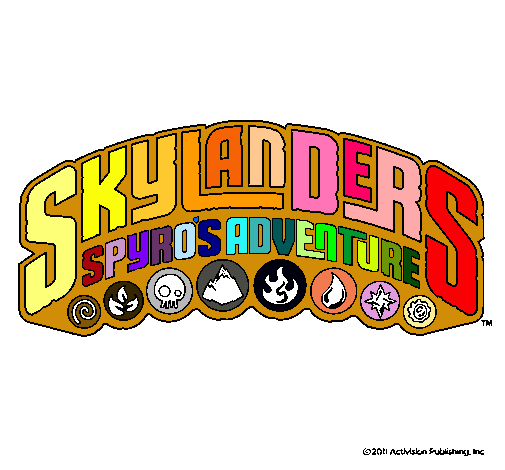 Dibujo Skylanders pintado por yamin
