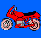 Dibujo Motocicleta pintado por jere