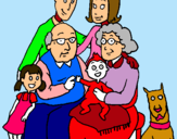 Dibujo Familia pintado por orianita