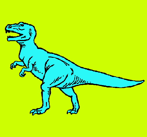 Dibujo Tiranosaurus Rex pintado por ALEXrojas2006