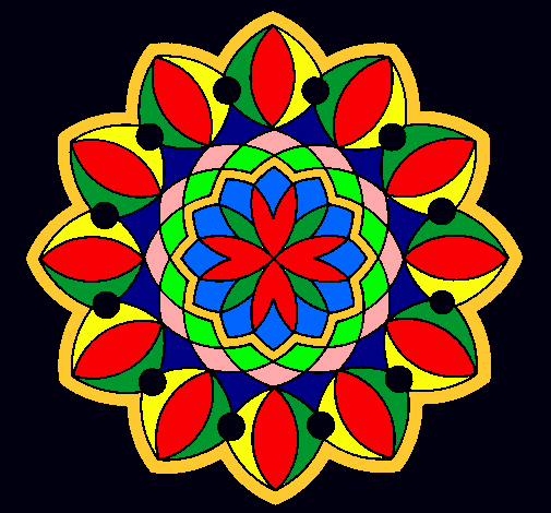 Dibujo Mandala 20 pintado por eybo