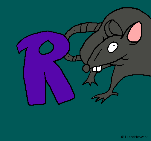 Dibujo Rata pintado por marisol12