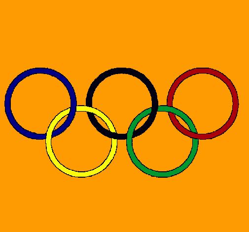 Dibujo Anillas de los juegos olimpícos pintado por funny