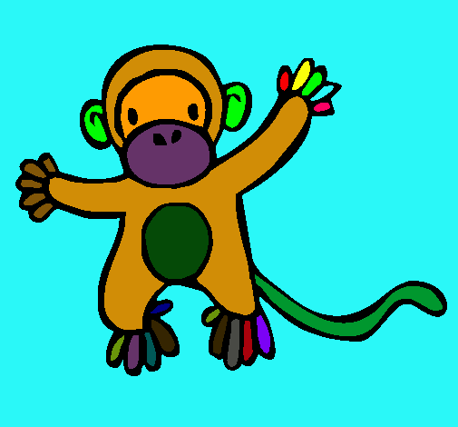 Dibujo Mono pintado por Timigui