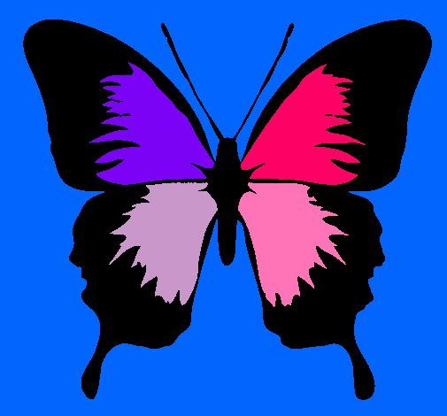 Dibujo Mariposa con alas negras pintado por ANDREA5