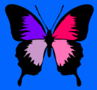 Dibujo Mariposa con alas negras pintado por ANDREA5