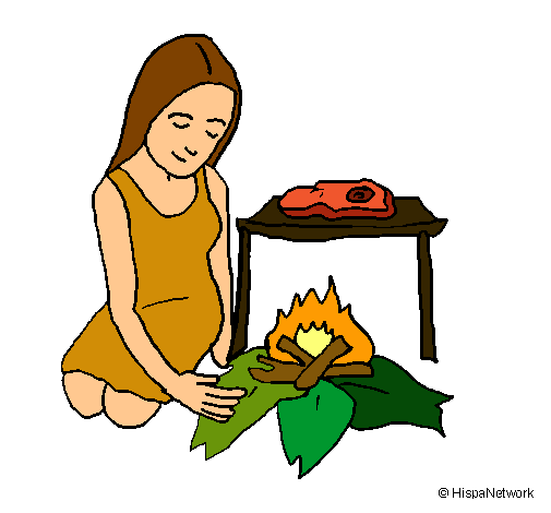 Dibujo Mujer cocinando pintado por Extrellita