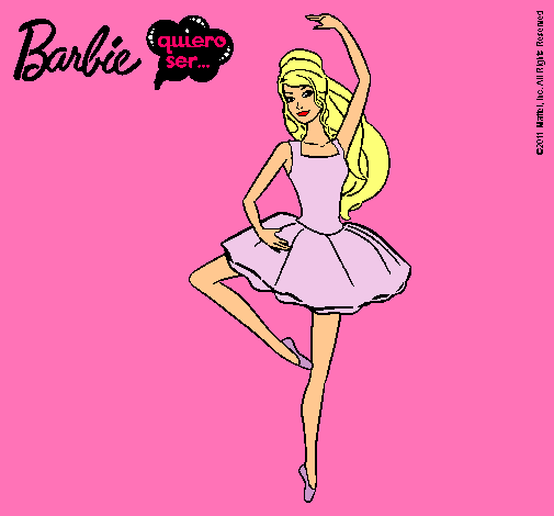 Dibujo Barbie bailarina de ballet pintado por marianit