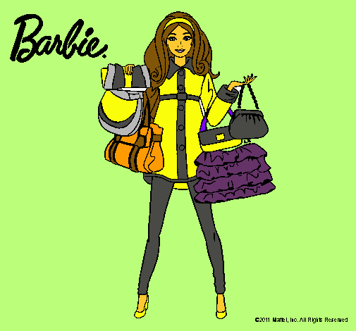 Dibujo Barbie de compras pintado por Angyyy