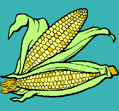 Dibujo Mazorca de maíz pintado por Natipao