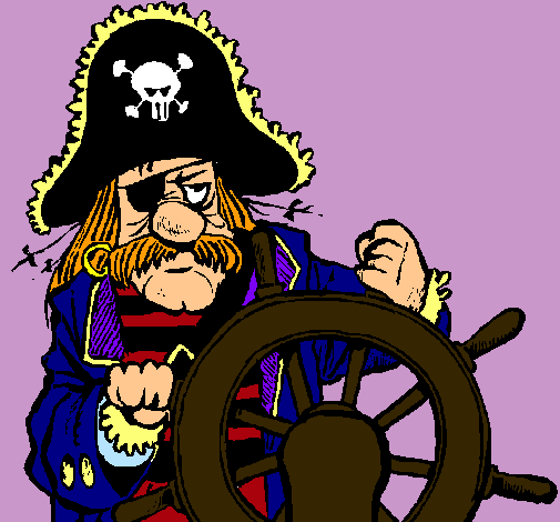 Dibujo Capitán pirata pintado por marta97682