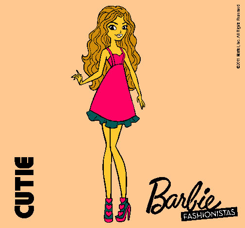 Dibujo Barbie Fashionista 3 pintado por Angyyy