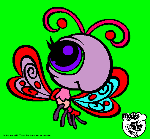 Dibujo Mariposa Littlest Pet Shop 2 pintado por xinerexius